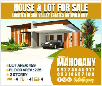 House and lot for sale in Sun Valley | Mahogany