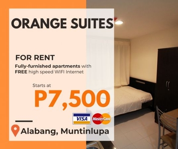 Furnished Apartment For Rent in Las Piñas City Near ATC (Free Room Upgrade)