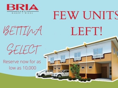 RE-OPENED ELENA ROWHOUSE IN BRIA HOMES BARAS PHASE 2
