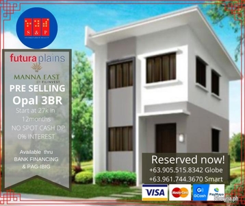 Pre selling Single Attached 2 Bedroom wit parking in Teresa Rizal