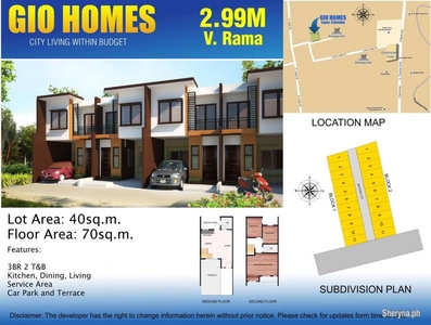 Gio Homes V Rama For Only 2. 99M