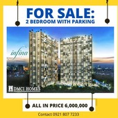 Resale Unit 6M ALL IN Price 2BR Condo at DMCI Infina Towers in Quezon City near LRT Anonas