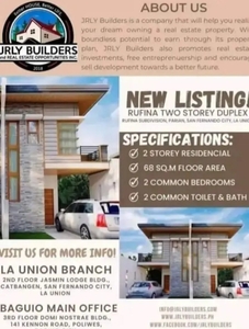 Two storey Rfo Ready for occupancy house and lots package for sale in Rufina Heights Subdivision San Fernando La Union