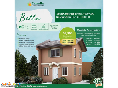 bella Camella Sorsogon - House and Lot For sale