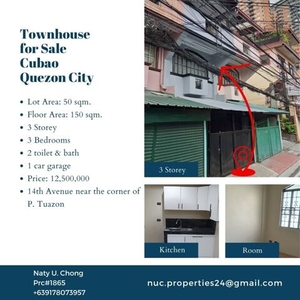 Townhouse For Sale In G. Araneta Avenue, Quezon City
