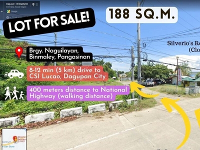 Lot For Sale in Binmaley Pangasinan (Near CSI City Mall Dagupan)