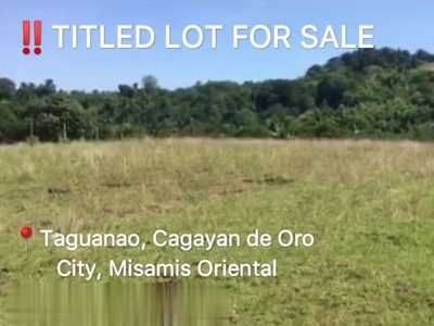 Overlooking Titled Lot (3500 sqm) in Taguanao, CDO for sale