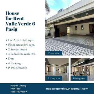 Villa For Rent In Pasig, Metro Manila