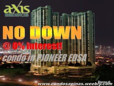 Axis Residences, No Down Condo in Pioneer Mandaluyong