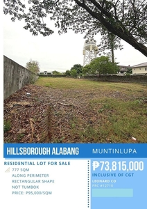 For Sale: Hillsborough Residential Lot 2, Cupang Muntinlupa