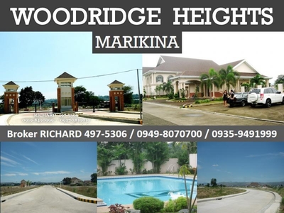 WOODRIDGE Heights Marikina Lots For Sale Philippines