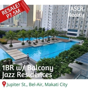 For Sale 1 BR with Balcony End Unit in SMDC Jazz Residences, Makati Lower Price