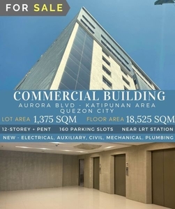 Katipunan Aurora Quezon City Prime Commercial Building For Sale