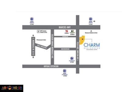 Charm Residences In Cainta For Sale Near ATENEO And LRT2