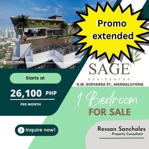 Promo Alert! Pre-selling 1-Bedroom Unit For Sale at Sage Residences, Mandaluyong