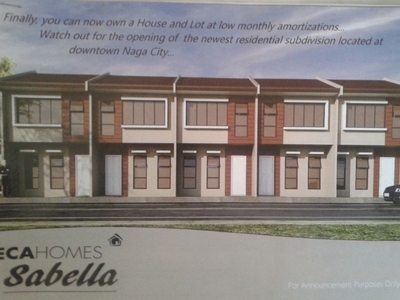 Deca Homes Sabella brand new house and lot for sale in Abella, Naga City Cam Sur