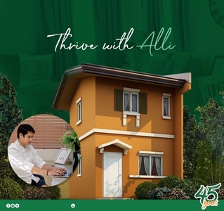 for sale alli house and lot 2 bedroom at camella butuan city