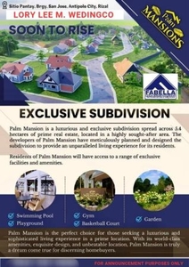 Residential Retirement Lot for sale at Palm Mansions