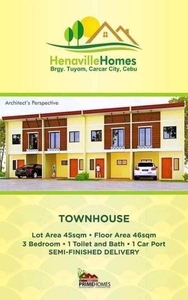For Assume: 2storey Townhouse Unit at Hennaville Carcar