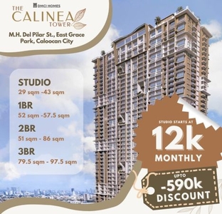 For sale Studio Unit - DMCI Homes Calinea Tower, Caloocan City near Monumento
