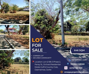 Lot for sale in Orchard Residential Estate Lot 42 Blk 3 Phase 2, Dasmariñas