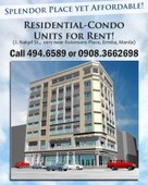 Brand New Condo-Residential for RENT very near Robinsons Place, call 4946589 - Manila - free classifieds in Philippines