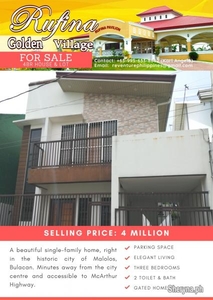 For Sale 4 Bedroom House and Lot in Malolos Bulacan