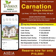 House For Sale In Bagumbayan, Tanauan