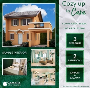 Affordable 2 BR House and Lot for Sale in San Jose, Batangas w/ Parking (Axeia)