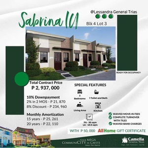 For Sale: Ezabelle CL House at Camella General Trias City, Cavite