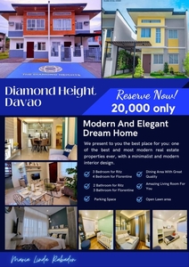 4 Bedrooms Townhouse For Sale in Diamond Heights, Davao City