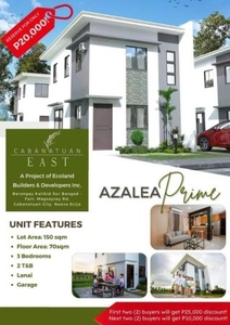 For Sale: 3BR House and Lot in Cabanatuan, Azalea New Project, less 25k promo!