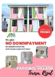 No downpayment Duplex House type for sale in San Gabriel, Teresa, Rizal
