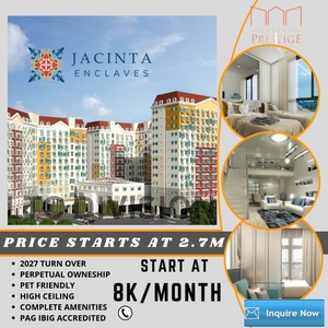 2 Bedroom with 2 Balconies - 44sqm Condo For Sale at Jacinta Enclaves, Cainta