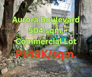Lot For Sale In Aurora, Quezon City