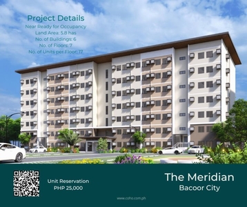 Resort-inspired Condo in Bacoor -The Meridian 1 Bedroom Unit