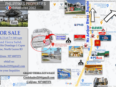 Residential Lot for Sale at Grand Tierra Capas Tarlac