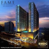 RUSH! RUSH! FAME RESIDENCES PASALO, 1 BEDROOM END UNIT WITH BALCONY FACING AMENITIES