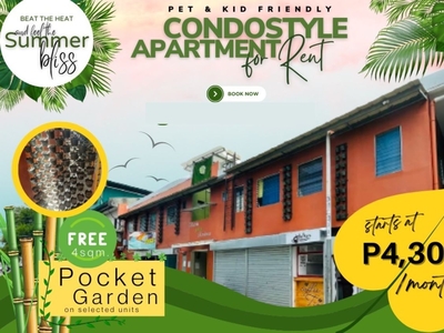 Pet & Kid Friendly Condostyle Apartment for Rent in Cainta, Rizal