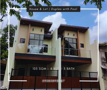 Brand New House & Lot Duplex with Pool For Sale in Cainta, Rizal