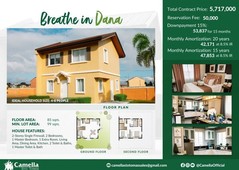 Dana House and Lot in Camella Sto Tomas