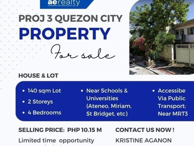 4 Bedroom House for Sale in Duyan-Duyan, Metro Manila near LRT-2 Anonas