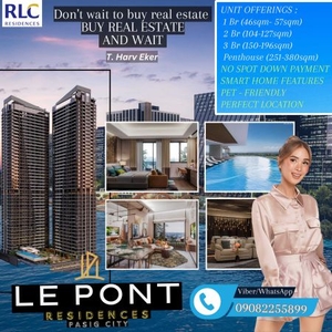 Luxury 1 Bedroom Condo For Sale in Le Pont Residences, Bridgetowne, Pasig City