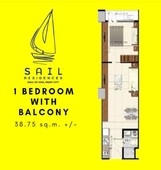 Condo in Mall of Asia 1BR NO SPOT DP SMDC Sail Residences