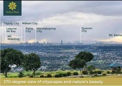Lot for Sale with 270 degrees view of cityscapes and natures