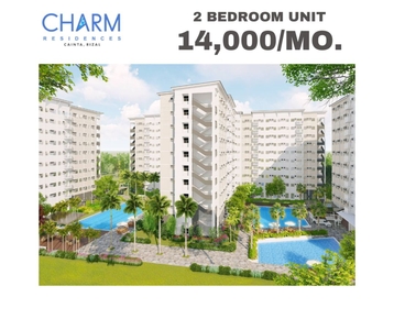 2 Bedroom Condominium unit for sale in Cainta, Rizal, Charm Residences