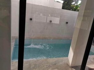 brand new modern minimalist house with swimming pool near rockwell