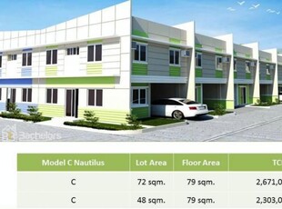 Townhouse 2-Storey as low as P14, 064k monthly amort in Lapu2x