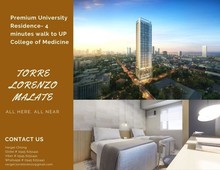 For Sale: Studio, 1 BR and 2 BR Units- TORRE LORENZO MALATE