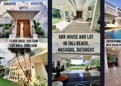 6BR House and Lot in Tali Beach, Nasugbu, Batangas (2,094 sqm)